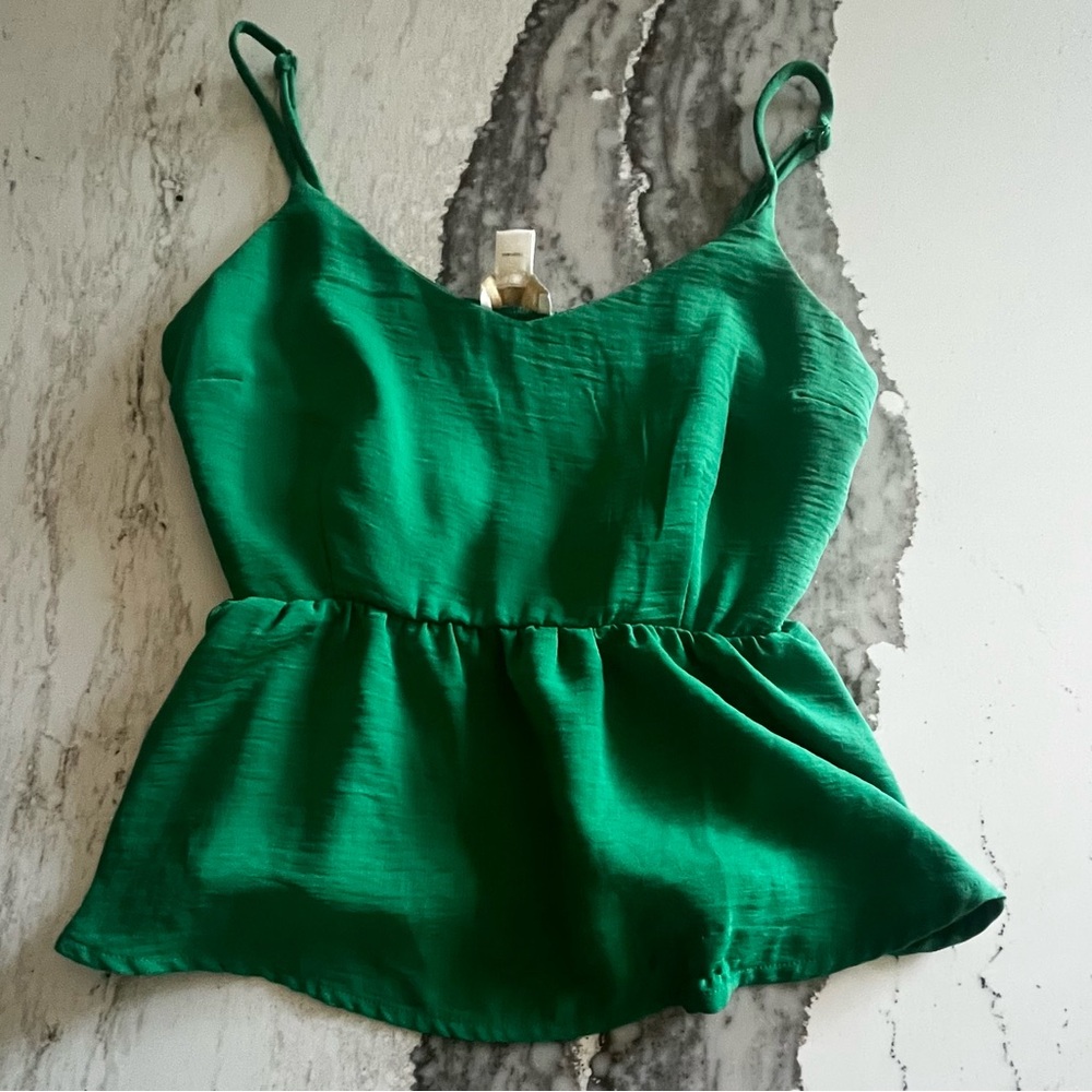 Monteau Vibrant Green Camisole Top